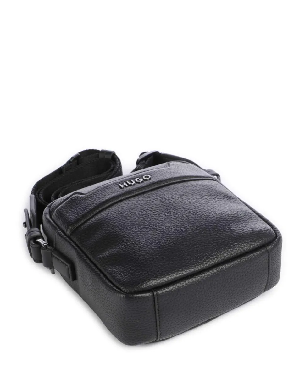 Speedyork Umhängetasche Lederimitat schwarz