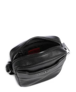 Speedyork Umhängetasche Lederimitat schwarz