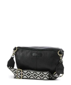 Sport Vogue Umhängetasche genarbtes Rindsleder schwarz