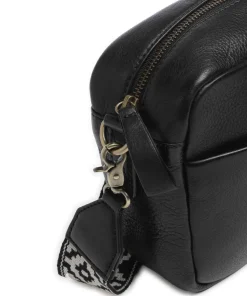 Sport Vogue Umhängetasche genarbtes Rindsleder schwarz