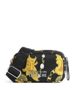 Sporty Logo Umhängetasche recyceltes Nylon schwarz