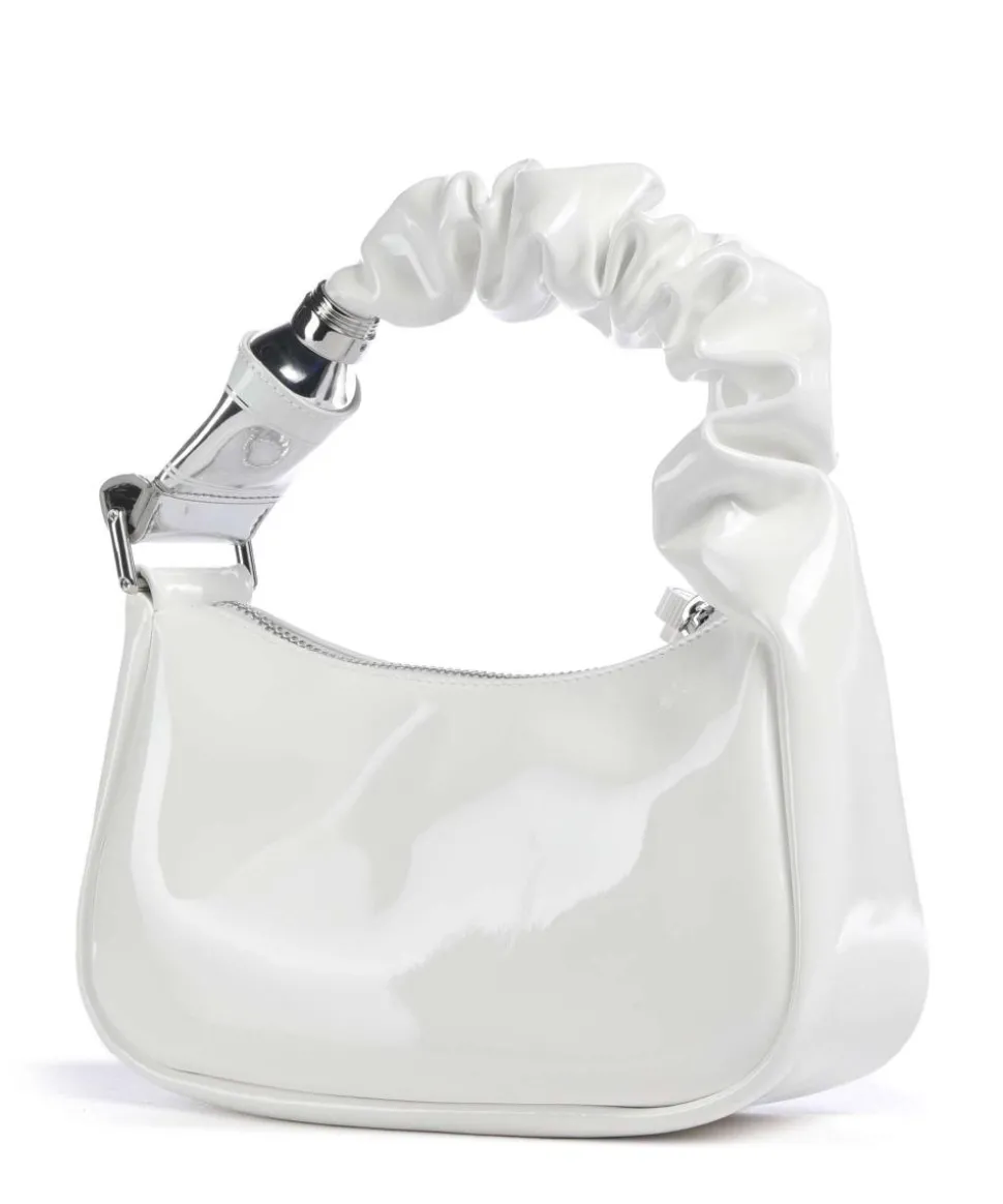 Squeeze Handtasche Lederimitat weiß