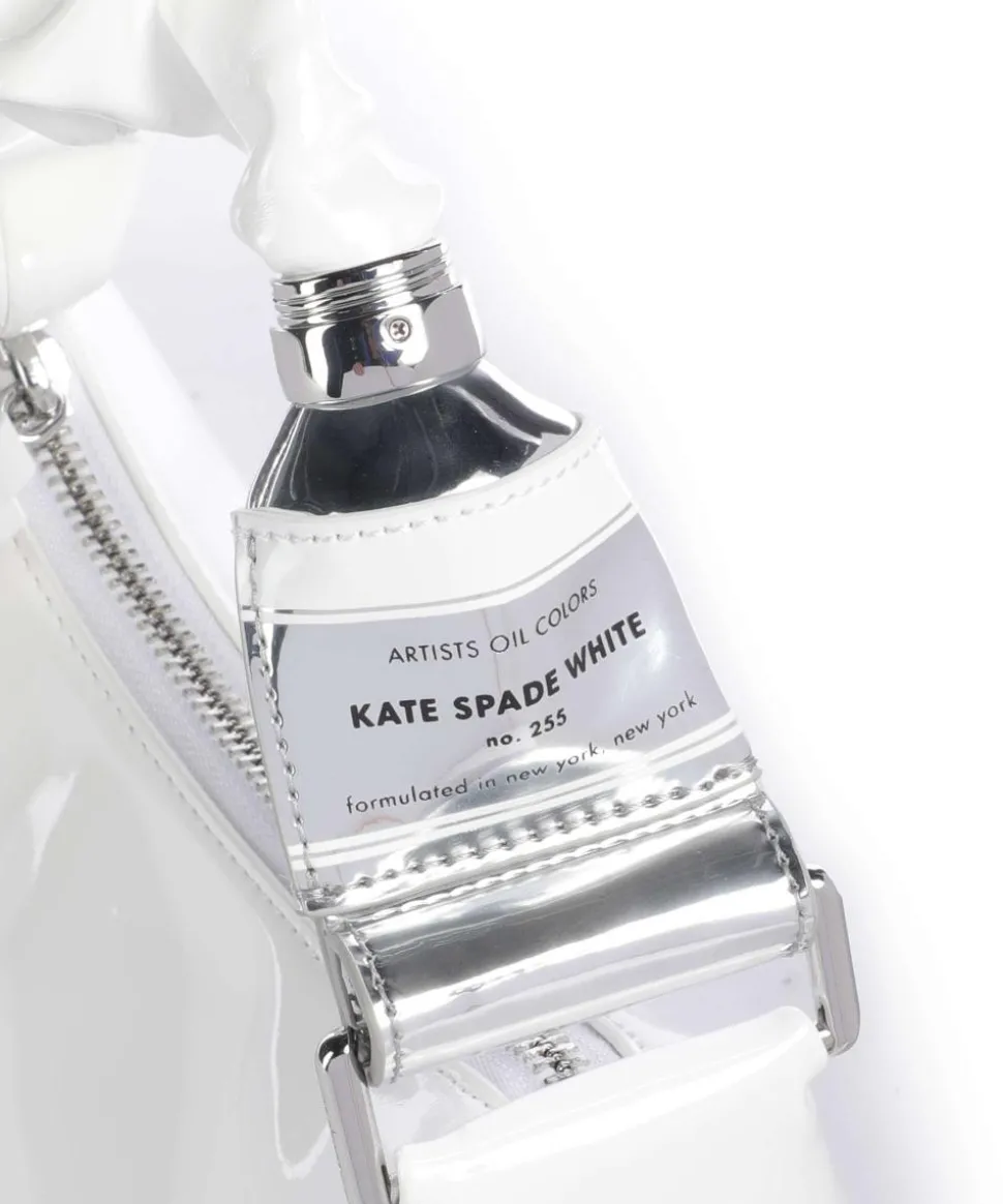 Squeeze Handtasche Lederimitat weiß