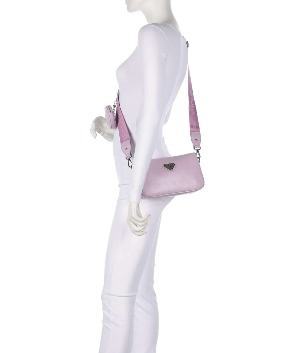 Stampato Zell Schultertasche Kalbsleder flieder