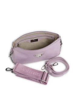 Stampato Zell Schultertasche Kalbsleder flieder