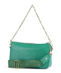 Stampato Zell Schultertasche Kalbsleder grün