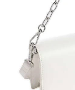 Stefany Schultertasche Lederimitat weiß