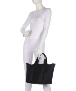 Stevie Extra Large Handtasche recyceltes Nylon schwarz