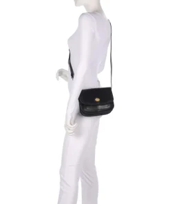 Stodo Umhängetasche fein genarbtes Rindsleder schwarz