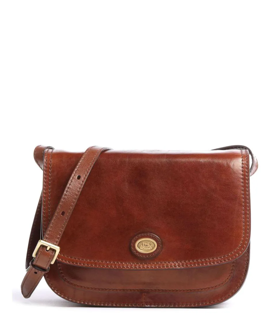 Story Donna Umhängetasche fein genarbtes Rindsleder braun