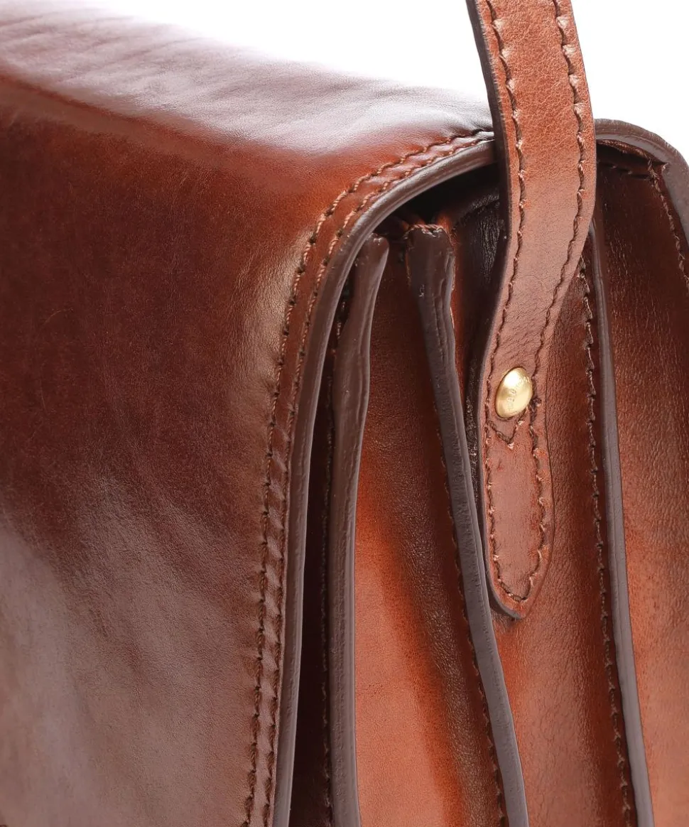 Story Donna Umhängetasche fein genarbtes Rindsleder braun