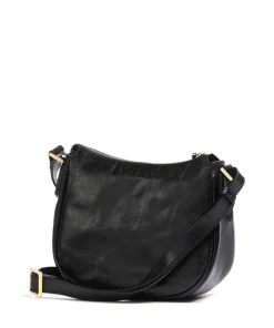 Story Donna Umhängetasche fein genarbtes Rindsleder schwarz