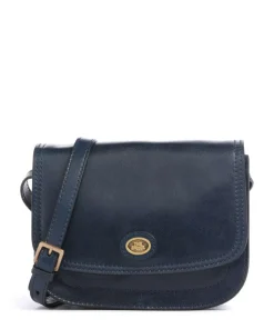 Story Donna Umhängetasche fein genarbtes Leder dunkelblau