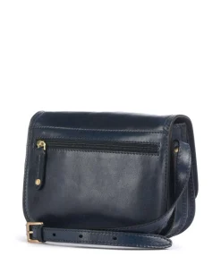 Story Donna Umhängetasche fein genarbtes Leder dunkelblau