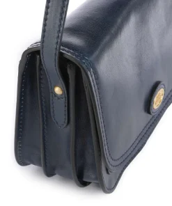 Story Donna Umhängetasche fein genarbtes Leder dunkelblau