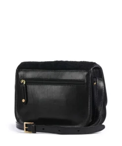 Story Donna Umhängetasche Fell, fein genarbtes Rindsleder schwarz