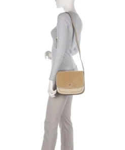 Story Donna Umhängetasche Fell, fein genarbtes Rindsleder hellbraun