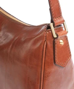 Story Donna Umhängetasche Leder braun