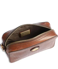 Story Uomo Handgelenktasche Rindsleder braun