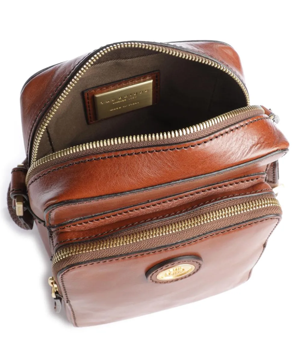 Story Uomo Umhängetasche Rindsleder braun