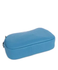 Studio Mimi Umhängetasche genarbtes Leder blau