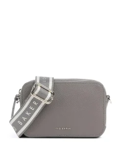 Stunna Umhängetasche genarbtes Rindsleder dunkelgrau