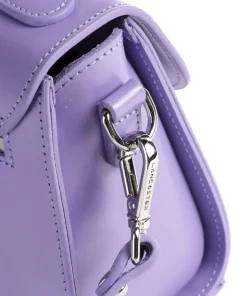 Suave Even Handtasche glattes Rindsleder violett