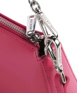 Suave Even Schultertasche glattes Rindsleder pink