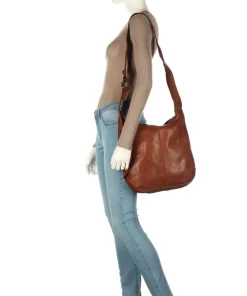 Submarine Beuteltasche weiches Rindsleder cognac