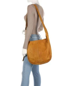 Submarine Beuteltasche weiches Rindsleder gelb