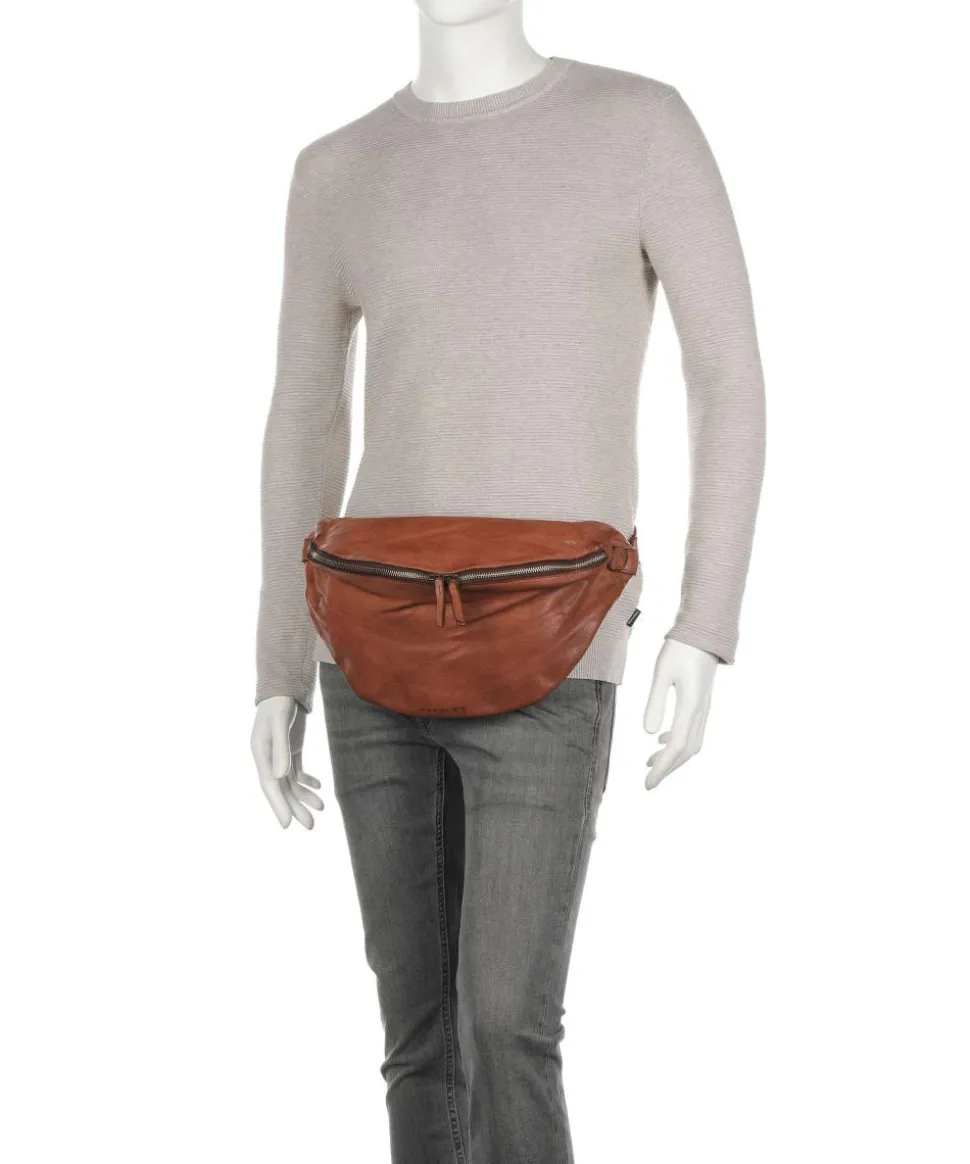 Submarine Gürteltasche fein genarbtes Rindsleder cognac