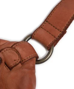 Submarine Gürteltasche fein genarbtes Rindsleder cognac