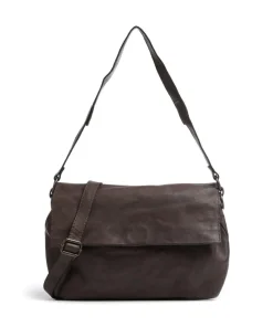 Submarine Schultertasche Rindsleder braun