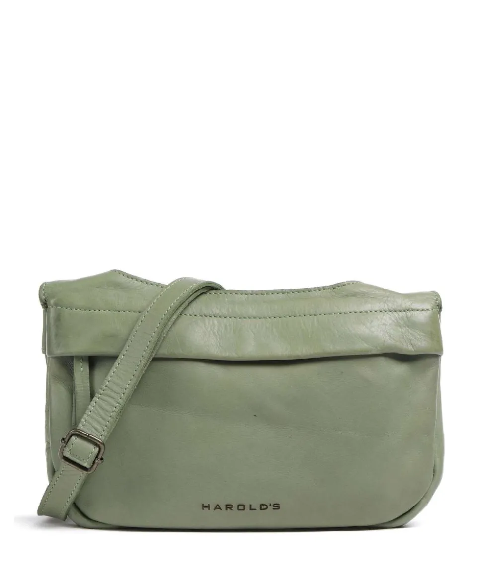 Submarine Schultertasche weiches Rindsleder grün