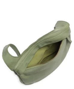 Submarine Schultertasche weiches Rindsleder grün