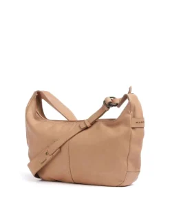 Submarine Schultertasche weiches Rindsleder hellbraun