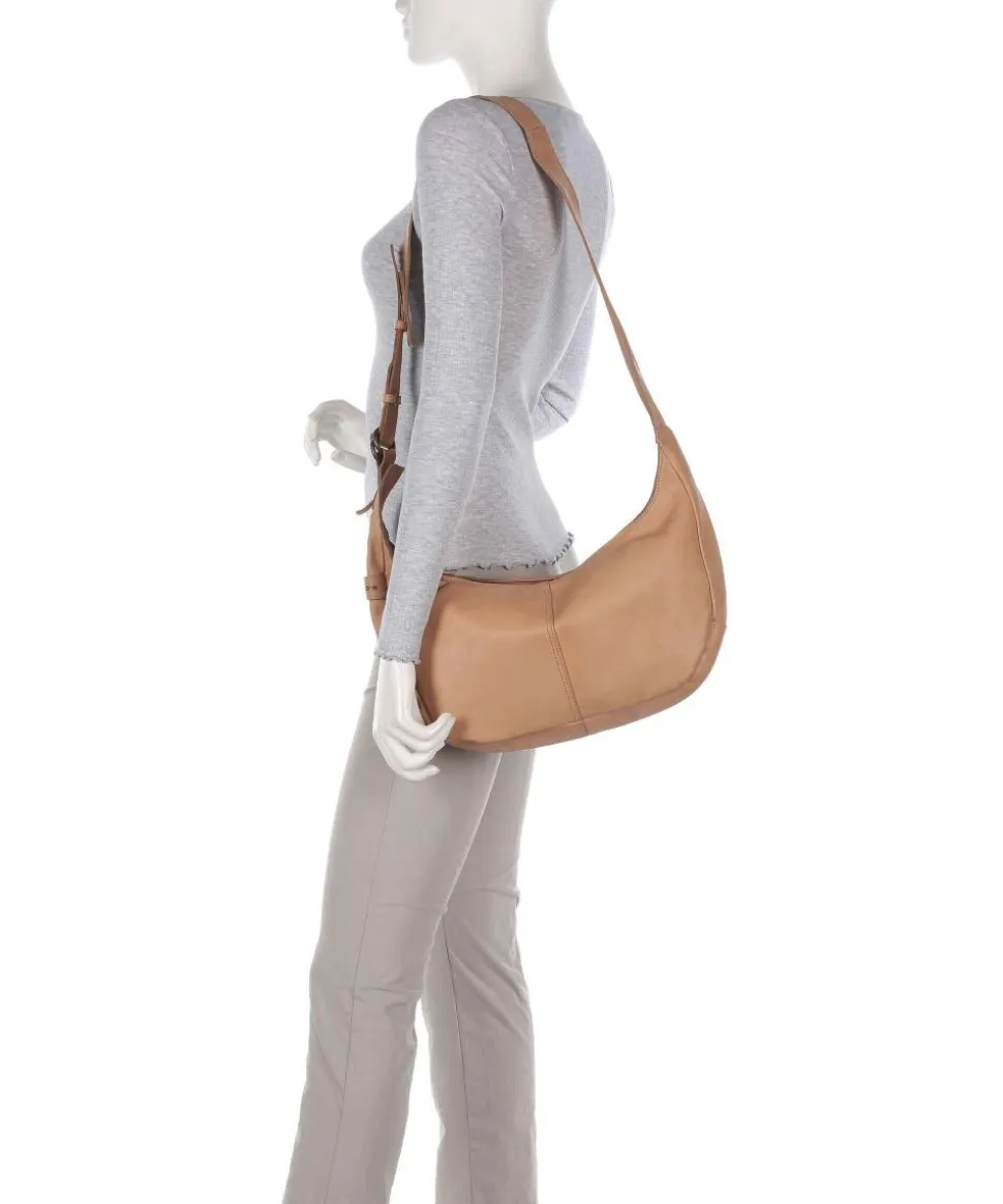 Submarine Schultertasche weiches Rindsleder hellbraun