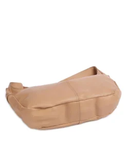 Submarine Schultertasche weiches Rindsleder hellbraun