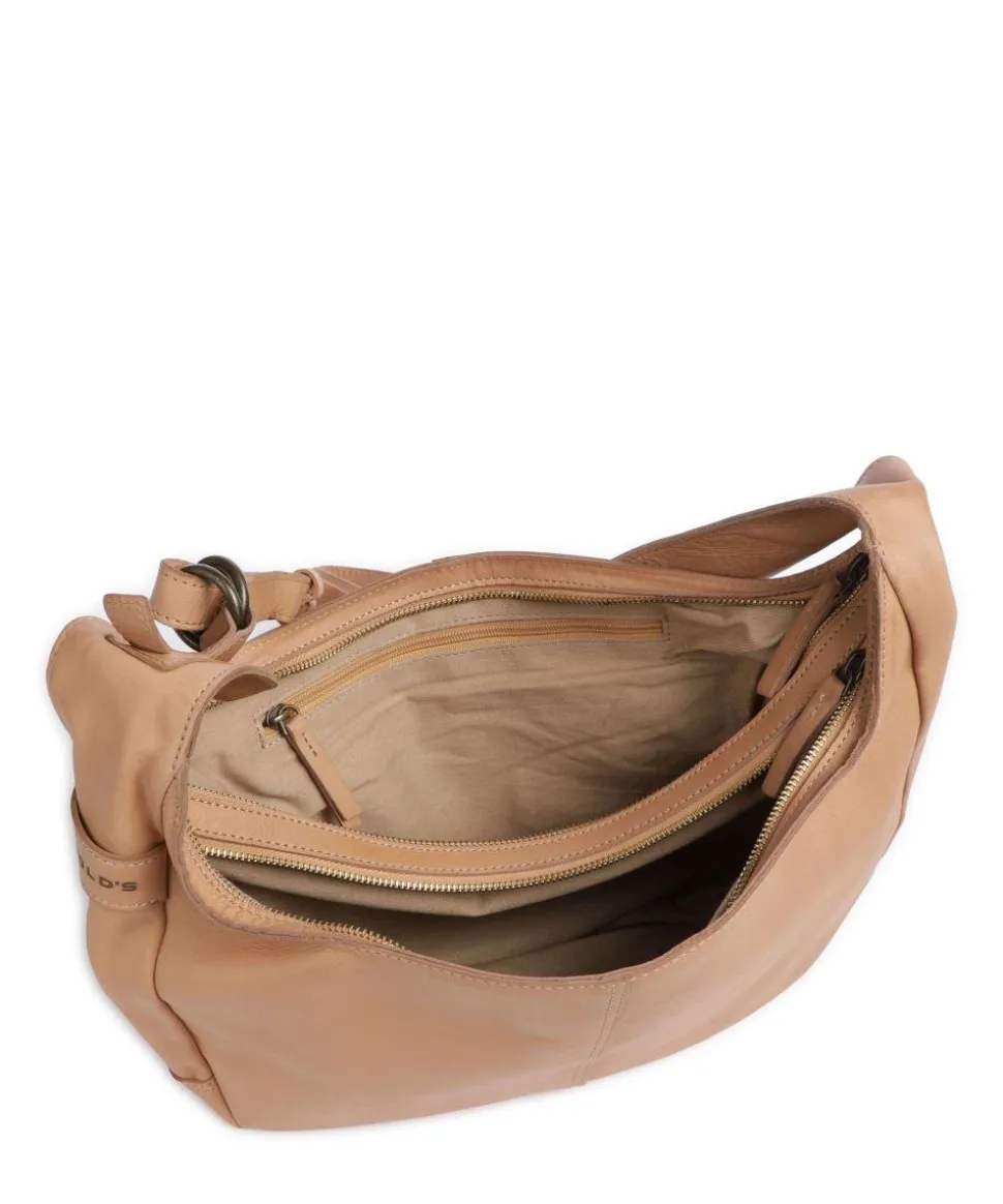 Submarine Schultertasche weiches Rindsleder hellbraun