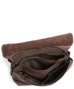 Submarine Schultertasche Rindsleder dunkelbraun