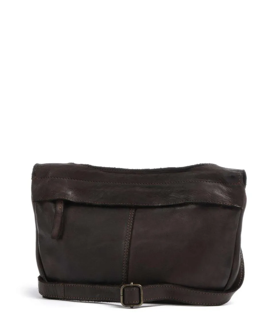 Submarine Schultertasche weiches Rindsleder dunkelbraun