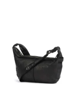 Submarine Schultertasche weiches Rindsleder schwarz