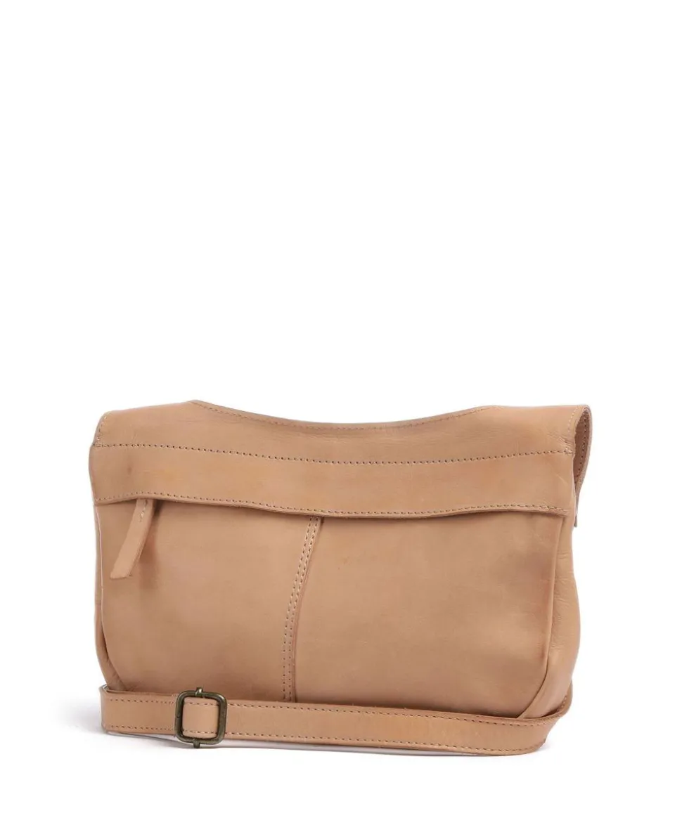 Submarine Schultertasche weiches Rindsleder hellbraun