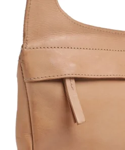 Submarine Schultertasche weiches Rindsleder hellbraun