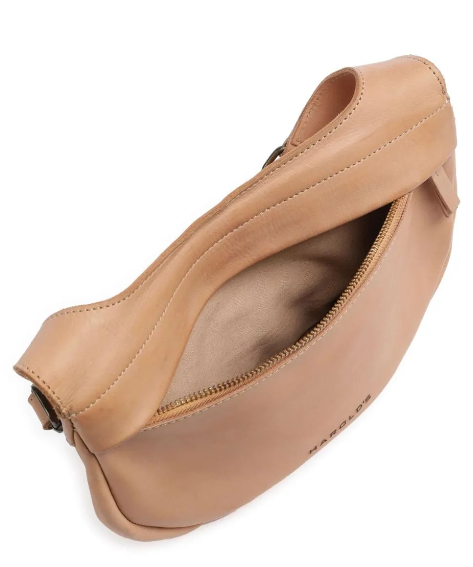 Submarine Schultertasche weiches Rindsleder hellbraun