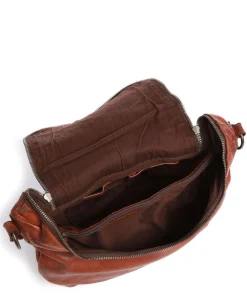 Submarine Schultertasche Rindsleder cognac