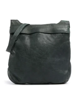 Submarine Umhängetasche fein genarbtes Leder, fein genarbtes Rindsleder dunkelgrün