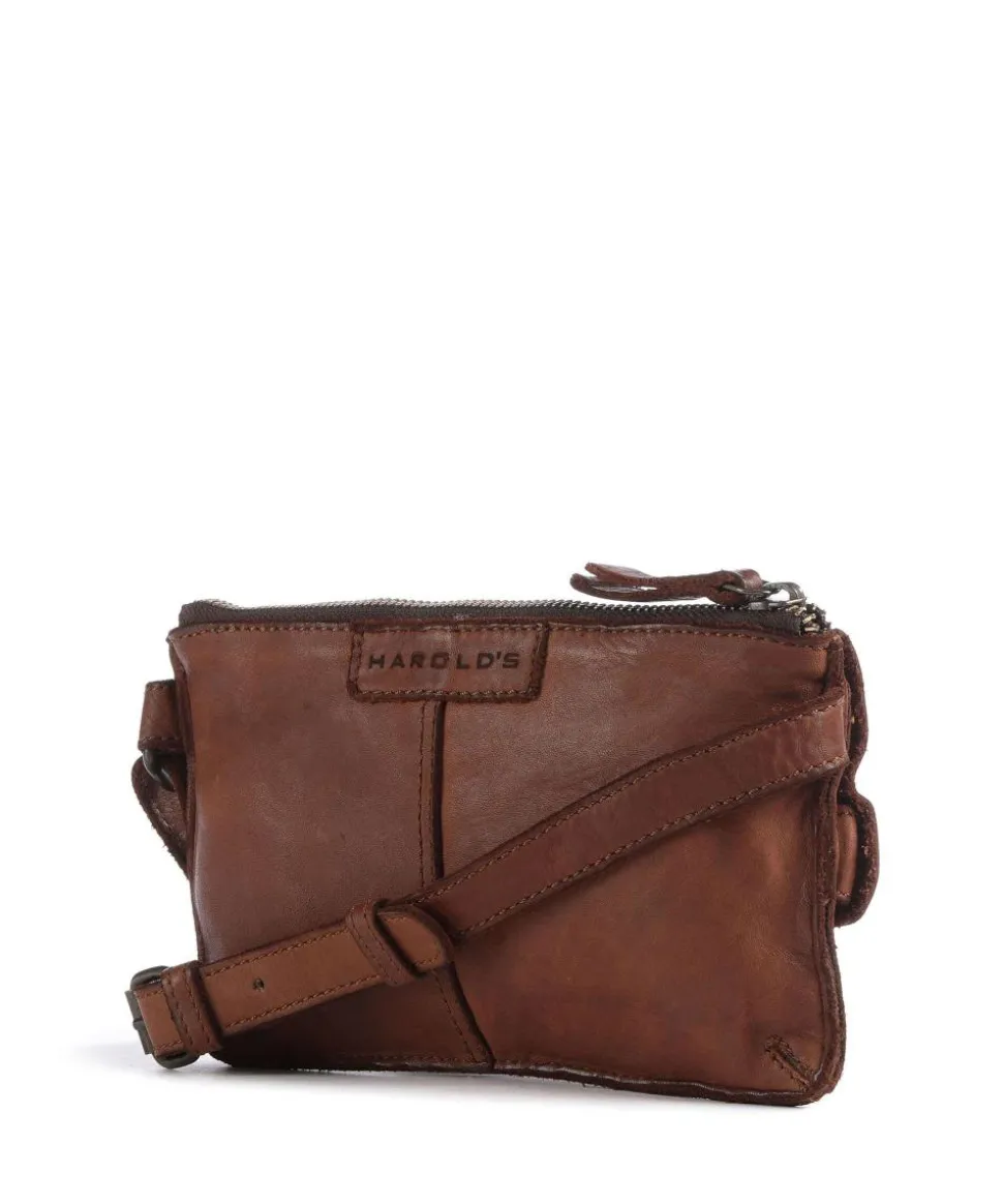 Submarine Umhängetasche fein genarbtes Rindsleder cognac