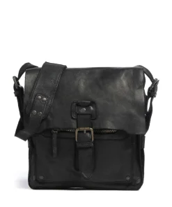 Submarine Umhängetasche fein genarbtes Rindsleder schwarz