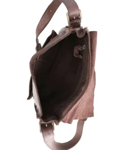 Submarine Umhängetasche fein genarbtes Rindsleder dunkelbraun